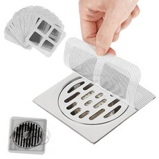 50팩 일회용 샤워 배수구 헤어 캐처 10.2cm(4인치) 샤워 배수구 헤어 캐처 커버 사람 및 애완 동물 헤어 샤워 배수구 메시 스티커 욕실 세탁물 욕조 주방 싱크대용 (그레, 50팩 일회용 샤워 배수구 헤어 캐처 10.2cm(4인