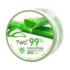 隔日配 TWG 蘆薈膠 蘆薈凝膠 曬傷泛紅 乾癢 痘痘 水潤保濕 改善乾燥 保濕乳 身體乳液 乳霜 庫柏醬萌選, 1個, 沁透水潤蘆薈膠