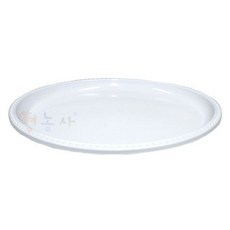 영농사 타원형 민자 화분받침대 1호 (내경 23x18cm) 10EA, 화이트, 100개