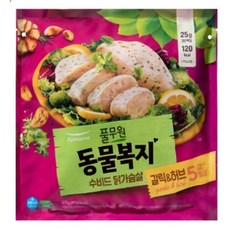 풀무원 동물복지 수비드 닭가슴살(갈릭&허브) 575g 1개