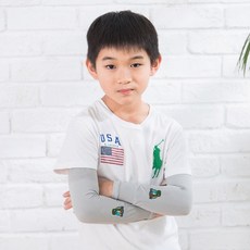 貝柔兒童高效涼感防蚊抗UV袖套-恐龍(貼布繡) 涼感舒適、防蚊抗UV 戶外活動必備