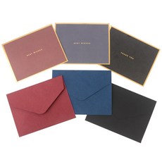 카드 고급 축하 메세지카드 감사카드_ 20259766EA, 검정색