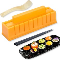 스시 메이커 둥근 DIY 몰드 세트 초보자를 위한 쉬운 만들기 키트 등급 롤링 도구 가정용 퀵 프레스 디자인 가족 저녁 식사 파티 및 일일 벤투