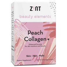Zint 膠原蛋白&玻尿酸粉隨身包 無麩質 無糖, 水蜜桃口味, 30條, 1盒
