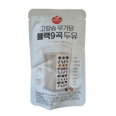 서울우유 고칼슘 무가당 블랙9곡 두유 190mlX40팩, 190ml, 100개