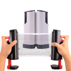 원터치 탁구 지주 네트 휴대용 탁구네트 세트, 1개, 블랙+그레이