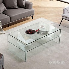 사각 강화유리 거실테이블 1200x550mm 좌식/소파테이블 모던 인테리어, 조립해요., b. 화이트글래스 테이블 100X50
