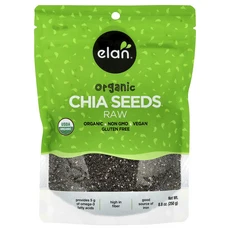 Elan 유기농 치아씨 무가공 250g(8.8oz), 1개, 250g