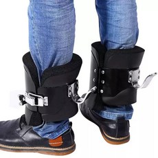 철봉 운동기구 기구 거꾸리 신발 부츠 발걸이 매달리기 운동 커버 발목 거꾸로 장치 보조, 01. 블랙