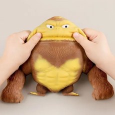 1+1 빌리네집15cm 고릴라 말랑이 스트레스볼 해소 인형 쭉쭉이 줘패인형, 갈색, 1세트, 15cm 갈색, 1세트, 15cm