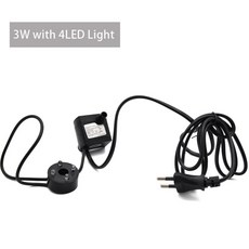 351 16W LED 빛 분수 펌프 물 Rockery 수족관 정원 대 V에 V22 11 탱크 장식 공기 한 물고기, 220V EU plug, 3W With 4 led