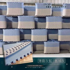 本富地墊 莫蘭迪雙色兩用厚巧拼 霧灰藍x舊城灰 高規瑞寶墊 SGS檢驗合格 寶寶地墊, 1個, 2cm厚 雙色雙面款【薄霧灰藍+舊城灰】,100x100cm【1大片】送4邊條, 【薄霧灰藍+舊城灰】