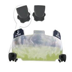 풋볼 바이저 투명 풋볼 헬멧 바이저 풋볼 쉴드 청소년 및 성인 축구 헬멧에 적합 (투명)