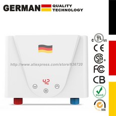 LED 디스플레이가 장착된 전기 탱크리스 온수기 220V 240 싱크대 아래 순간 5kw, 220V 240V