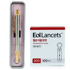 동화 스텐 사혈기 DH1+30G 채혈침 100개입, 1개, 1세트