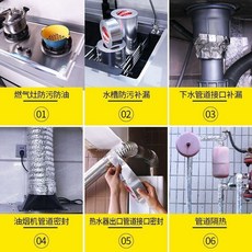 油煙機排煙管鋁箔膠帶自粘耐高溫隔熱竈臺排風管漏風包紮密封批發, 1個, PET  鋁箔：1片 1釐米寬*1釐米長
