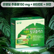 일양 혈행 기억력 개선 징코플러스 120정 플라보놀배당체 폴라보놀배당체항산화영양제 건조효모, 60정, 1개