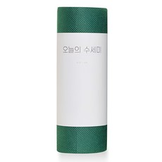 하루한장 데일리 일회용 수세미 (국내생산), 1개, 60개입, 딥그린