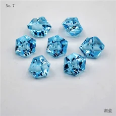 100pcs 다채로운 아크릴 플라스틱 투명 돌 크리스탈 바위 꽃병 필러 인공 색상 물고기 탱크 홈 웨딩 장식, 10 100pcs6