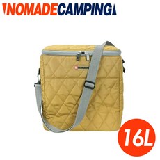 NOMADE 16L肩背菱格保冷袋, 黃