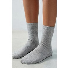 [국내배송] 자라 ZARA 플레인 미디엄 삭스 4켤레 세트 - 그레이 938076