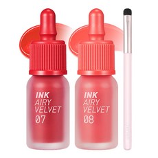 [1+1] 페리페라 잉크 더 에어리벨벳(AD)+단독증정, 007 심장폭격, 008 최애쁨템