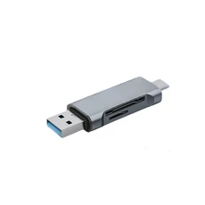 카드 리더기 USB/type-c 다중 인터페이스 읽기 ccd 카메라 레코더 SD/TF, 01 다크 그레이