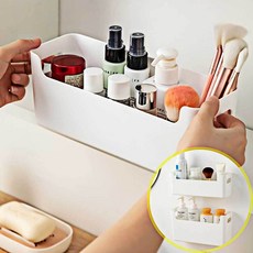 부착형 다용도 보관함 화이트 대형 주방수납 싱크대하부장수납