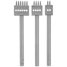 장인을 위한 프레티 가죽 구멍 펀치 세트 2 4 6 간격의 3pcs 금속 공예 펀칭 도구 벨트 및 가방 스티칭을 DIY 작업