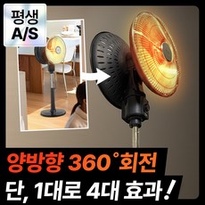 독일 프리미엄 360도 회전 듀얼헤드 대형 하이라이트 카본 전기히터, PTDH-7261