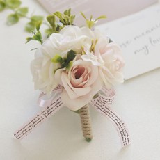 봄부쿠 조화 꽃코사지 행사용 남자 부토니에 꽃사지, 1개, 05 코사지