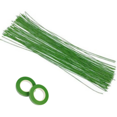 공예용 가느다란 지철사 꽃철사 플로럴 테이프 세트, 1세트, 22호