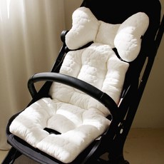 맘노코 유모차 양면 자수 통통 라이너 이너시트, 구름, 1개