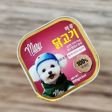 마루 국산 강아지 주식 습식 캔 사각 통조림 시저 반려견 애견 사료 기능성 건강 소프트, 10개, 100g