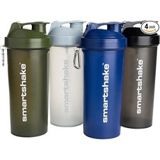 Smartshake 단백질 셰이커 병 - 4팩, 3개, 4세트 LITE - 멀티컬러, 800ml