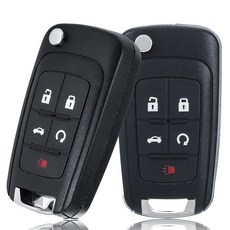 Montgopest Car Key Fob 키리스 엔트리 리모컨 쉐보레 크루즈/카마로/임팔라/이쿼녹스/GMC 터레인/뷰익 라크로스 2010 2011 2012 2013 2014
