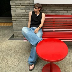 [HYC] 韓國 亨利領 簡約 無袖 T恤 男 夏季 運動 健身 背心 韓系 修身 純色 坎肩 內搭
