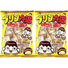 백드 푸딩 다이후쿠와 오킨 대형 백 2개 묶음 약 30개 캡슐 다이후쿠 다가시 과자 커스터드 마시멜로 상업용 포장 7RabbitRiogrande 원본 스티커 포함, 165g