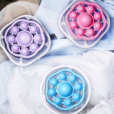 오일일 회전형 세탁 먼지거름망 통돌이전용 먼지제거 빨래망, 6개, 보라+핑크+블루