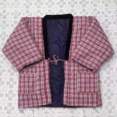 한텐 겨울 누빔 유타카 실내방한복 깔깔이 파자마