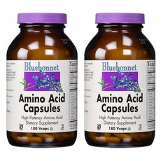 Bluebonnet 胺基酸植物膠囊 無麩質, 180顆, 2罐