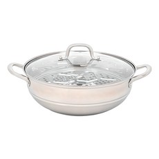 HOMEPOWE 全不鏽鋼IH宴會鍋, 1個, 34cm