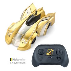 紅外線感應追光爬牆車遙控特技扭變車兒童玩具遙控車, 1個, 136 1金色爬牆車 英文包裝:1
