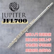 JUPITER JFL700RE 長笛 開孔設計 音色細膩, 1個, JUPITER JFL-700