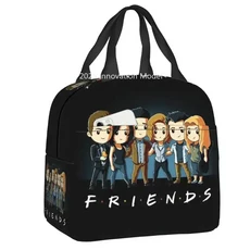 친구 TV 쇼 캠핑 여행을위한 절연 점심 가방 재사용 가능한 열 쿨러 도시락 상자 여성 어린이 식품 용기 토, 01 22x20x13cm, 21 17