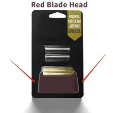 Wahl 8164 5 스타 서비스 헤어 클리퍼 이발사 부품용 전문 전동 면도기 절단기 헤드 교체 호일 블레이드, 01 red