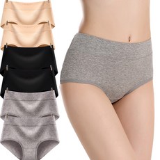 스콩 편안한 면화 95% 미디 면 팬티 6종 세트