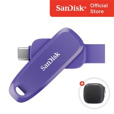 샌디스크 USB 3.2 Gen1 메모리 C타입 OTG SDDDC6 퍼플 + 케이스 패키지, 1개, 128GB