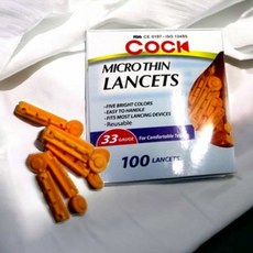 쿡마이크로 난셋침33G-소아용 사혈침 x 100개입 수지요법 침봉 채혈침 한방침, 1개