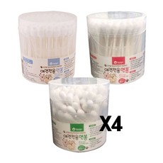 펫크린 애견전용 면봉 X4 순면 눈꼽 귀청소 위생용품_ 20275643EA, 100P